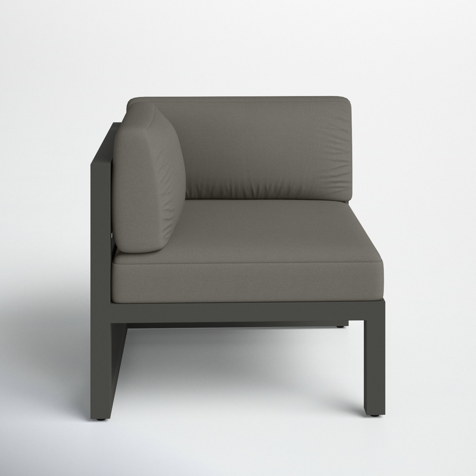 Smith Sunbrella® Patio Lounge Chair, Canvas Charcoal, Slate