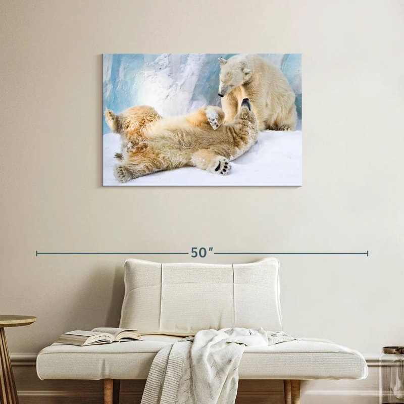 Brampt Polar Bears, 24" H x 36" W