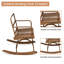 Chaise berçante d'extérieur en métal Ayled-1280022296