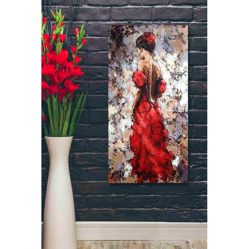«Baile» par Alexander Gunin, art mural sur toile, H 40 po x l 20 po x P 1,25 po