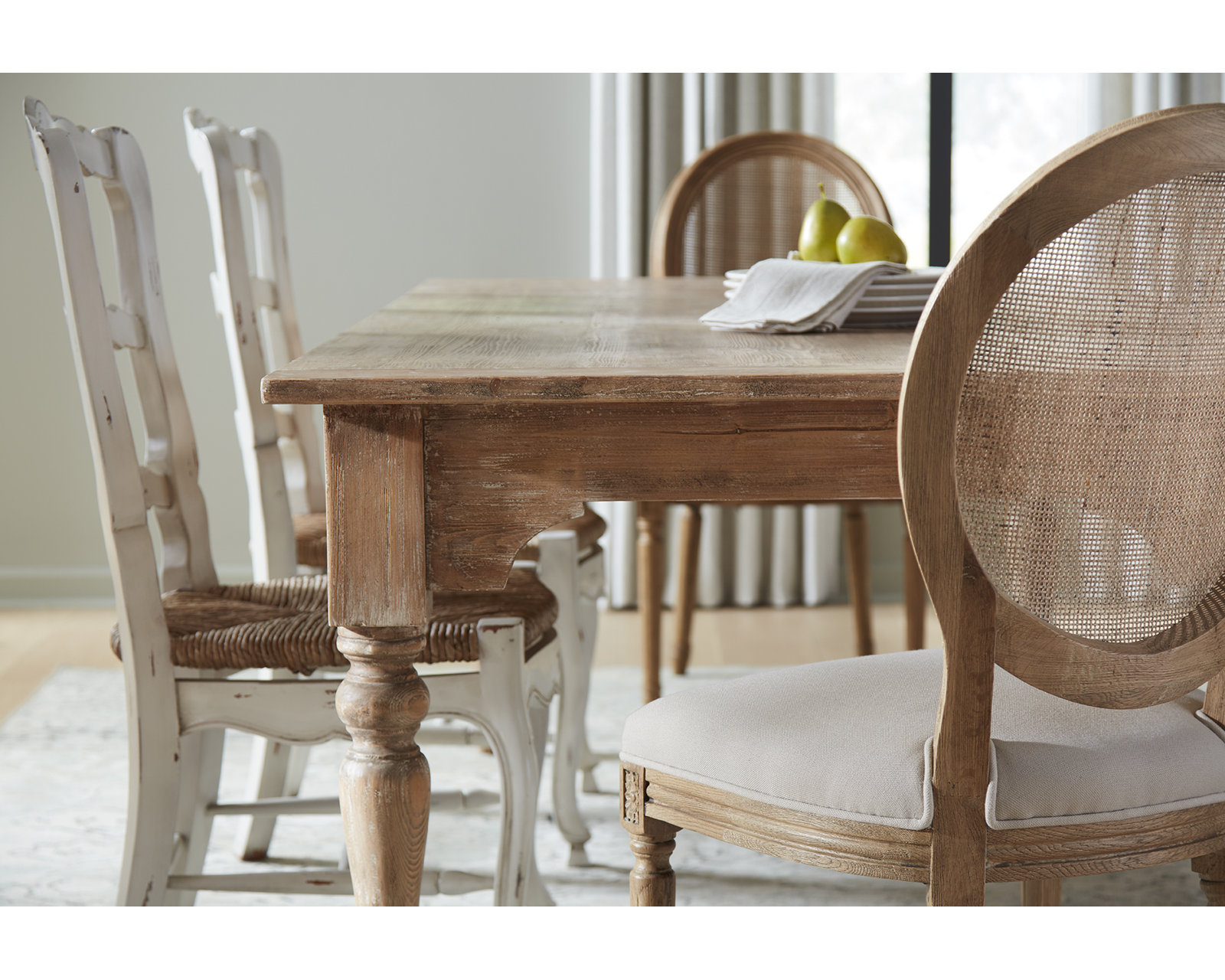 Madalene 84 " Pine Dining Table