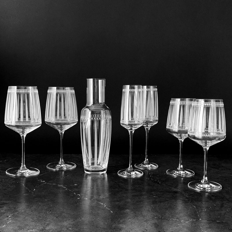 Marrakech Crystal Red Wine Glass