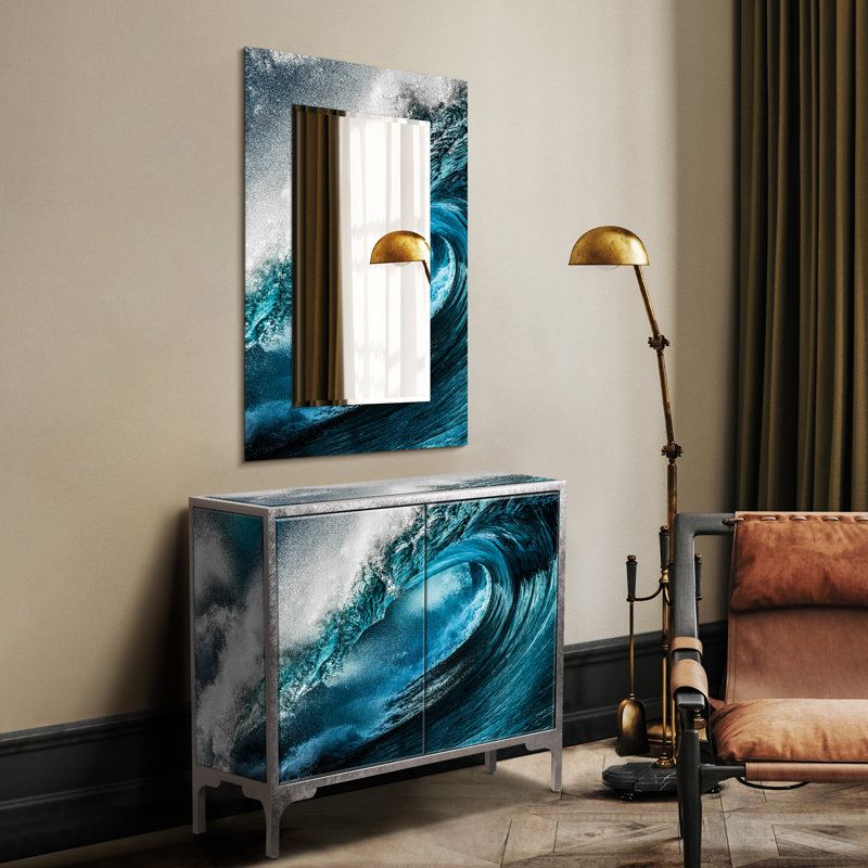 Ensemble de console et miroir "Sapphire Sea"