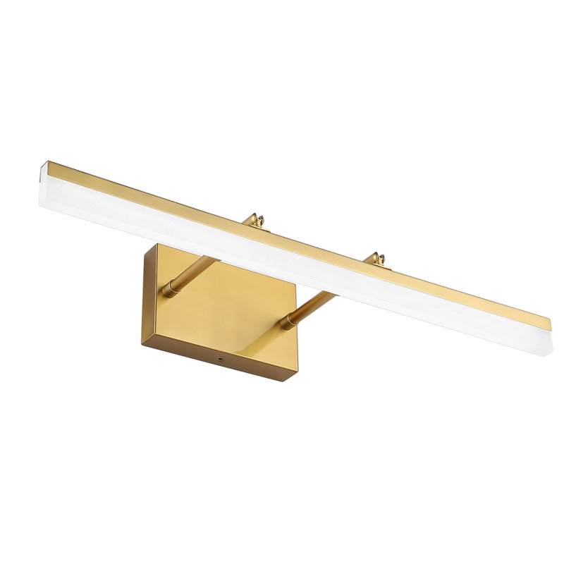 Barre d'éclairage à DEL à intensité variable pour meuble-lavabo, 5500K, 24,02 po de largeur, Bronze