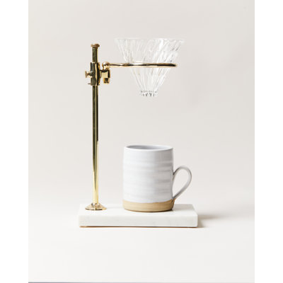 Brass & Marble Pour Over Stand