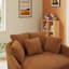 56" W Oversized Slipcovered Cozy Upholstered Accent Barrel Chair-2120676719