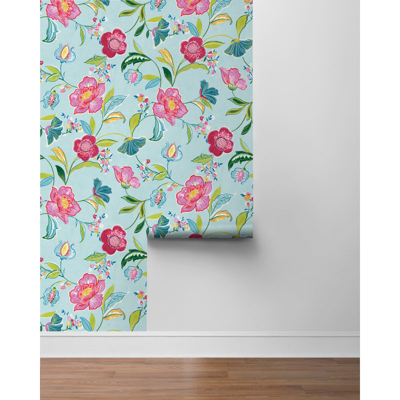 Papier peint adhésif zenora, Aqua pâle