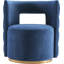 Fauteuil d'appoint pivotant en velours Demetric-92297924