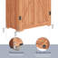 Remise de rangement extérieure verrouillable verticale en bois massif l 3 pi x P 2 pi-98667795