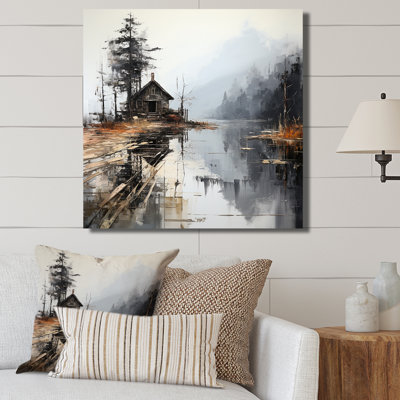 Art sur toile, «Moody Lakehouse Overcast I»