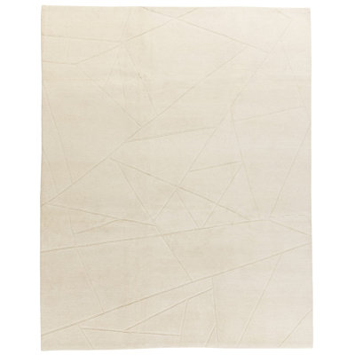 Fractal Handmade Wool Geometric Area Rug