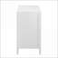 Armoire de rangement 3 portes avec poignées en métal Cabinets, l 48 po x P 17,7 po x H 31,9 po | Contemporain | Blanc cassé