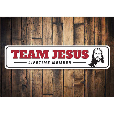 Enseigne en aluminium Team Jesus