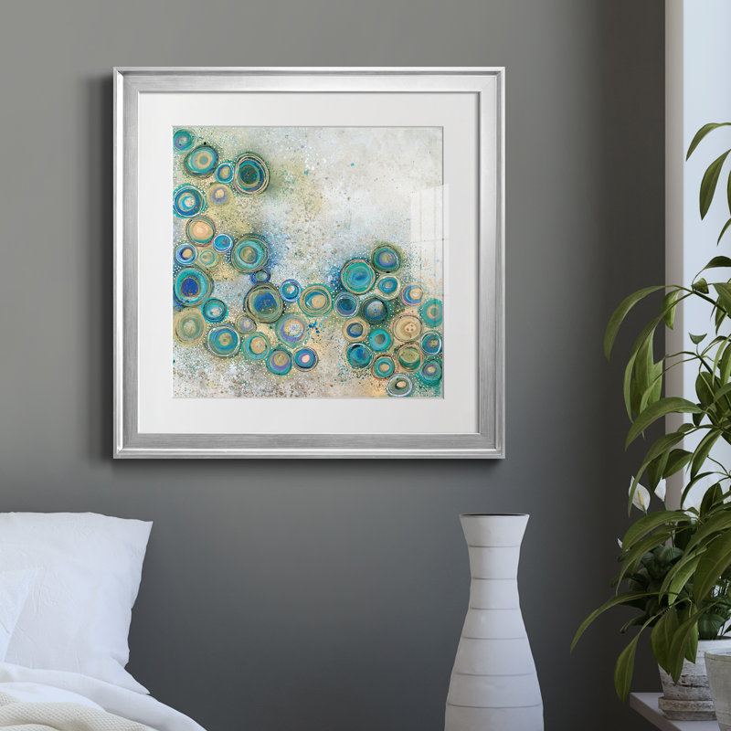 The Wide Waters - Reproduction d'art sur papier encadrée, Papier avec cadre argenté, H 30,5 po x l 30,5 po x P 1,5 po