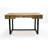 Stratford Solid Wood Top Metal Base Writing Desk