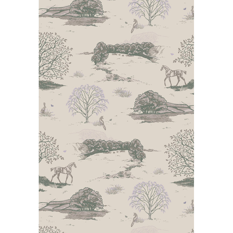 Toile de campagne - Danielle Demers Studio, Beige/vert
