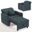 Emma-Leigh 1 Seater Fabric Accent Chairs Bed-1868261475