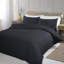 Microfiber No Pattern Duvet Cover Set with Pillowcases Included-115671378-115671381