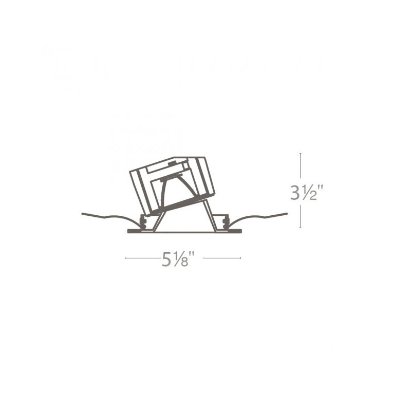 Ensemble d'éclairage DEL rétroéclairé Aero 5,13 "2700K Remodel Aether, Brume / blanc, 90, 2700 K