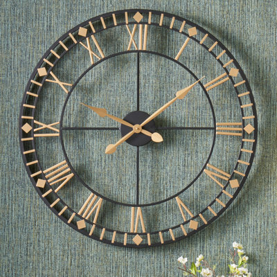 Beaver Creek Metal Wall Clock