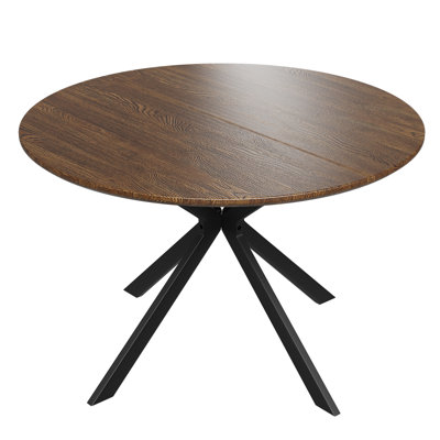 46.5" Wood Round Dining Table