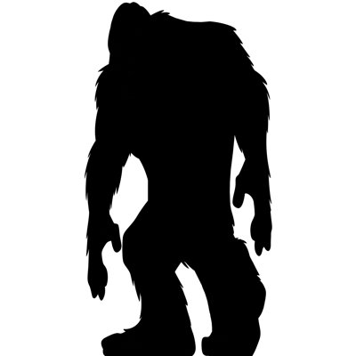 Silhouette de grand pied en carton