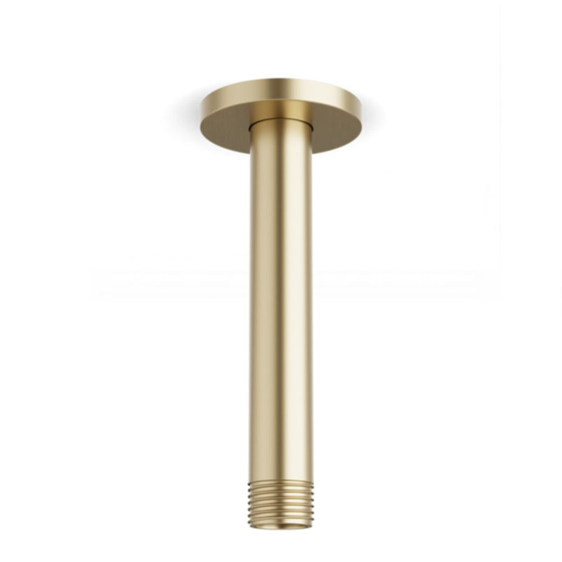 Round 4.75" Shower Arm Ceiling Mounted, Satin Brass