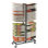 48-Tier Heavy-Duty Art Drying Rack with Adjustable Shelves & Locking Wheels – Space-Saving Metal Storage for Paintings, Canvases & Classrooms, 2.6" Drying Gap