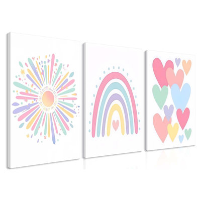3 Piece Wrapped Canvas Wall Art