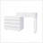 Extended Desktop 10 Drawers Chest Of Drawer Without Handle White Color Vanity