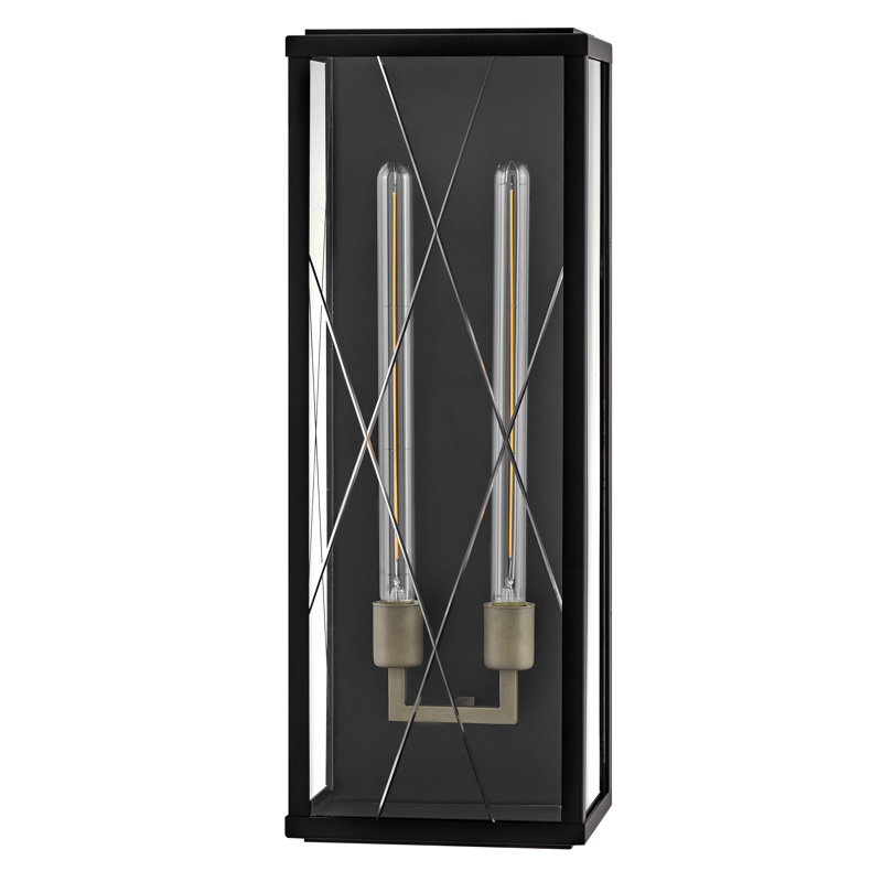 Monte Wall Mount Aluminum Outdoor Lantern - Adjustable Height