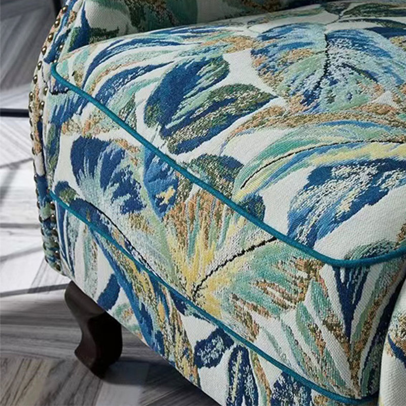 Briunna Upholstered Accent Chair, Blue