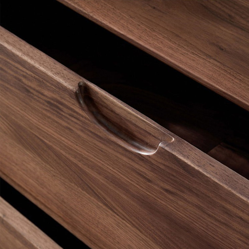 Armoire de rangement à tiroir en noyer