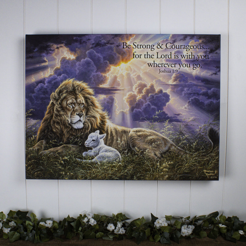 Perfect Peace W/ Scripture 18x24 Fully Illuminated ColorChange LED Print