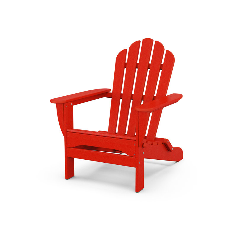 Chaise Adirondack pliante Monterey Bay, Rouge coucher de soleil