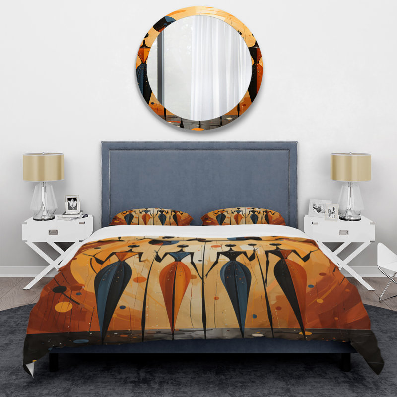Ensemble de housse de couette African Soulful III - African American Art - Microfibre de polyester