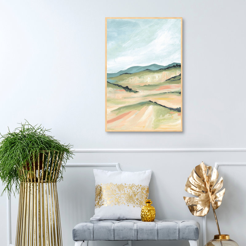 «Abstract Landscape» par Willowbrook, art mural encadré
