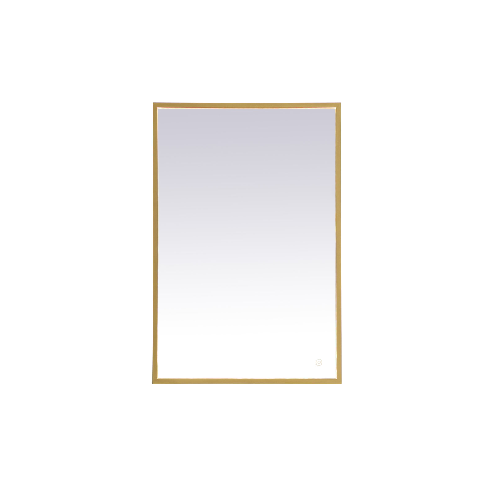 Piche Aluminum Mirror, Brass, 24" x 36"