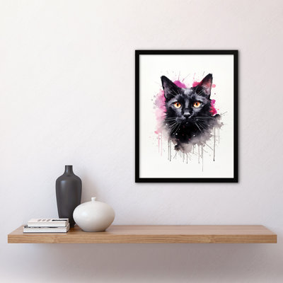 Black Cat - Single Picture Frame Print
