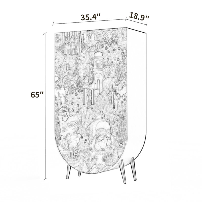 Armoire de rangement pour chambre à coucher