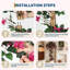 Bougainvillée artificiel 6 pi avec fleurs roses, plante d'intérieur-659094983