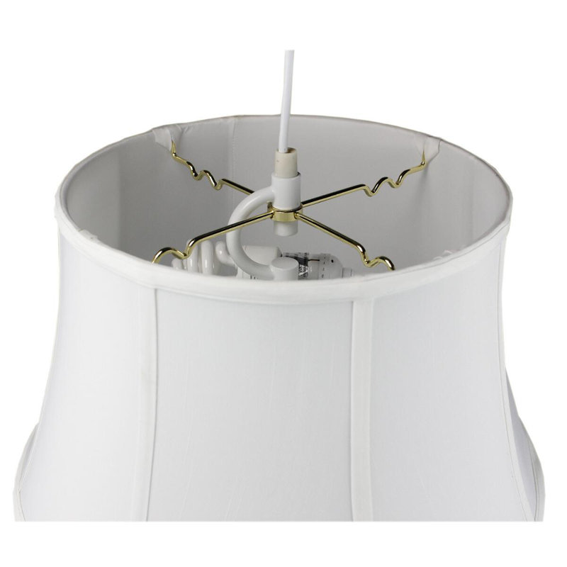 2 - Light Unique/Statement Pendant, 10" H x 17" W x 12" D, White