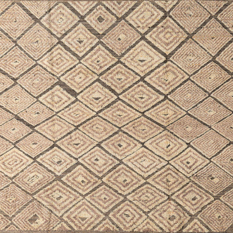 Tapis abstrait moderne 4599, Carré 8 pi
