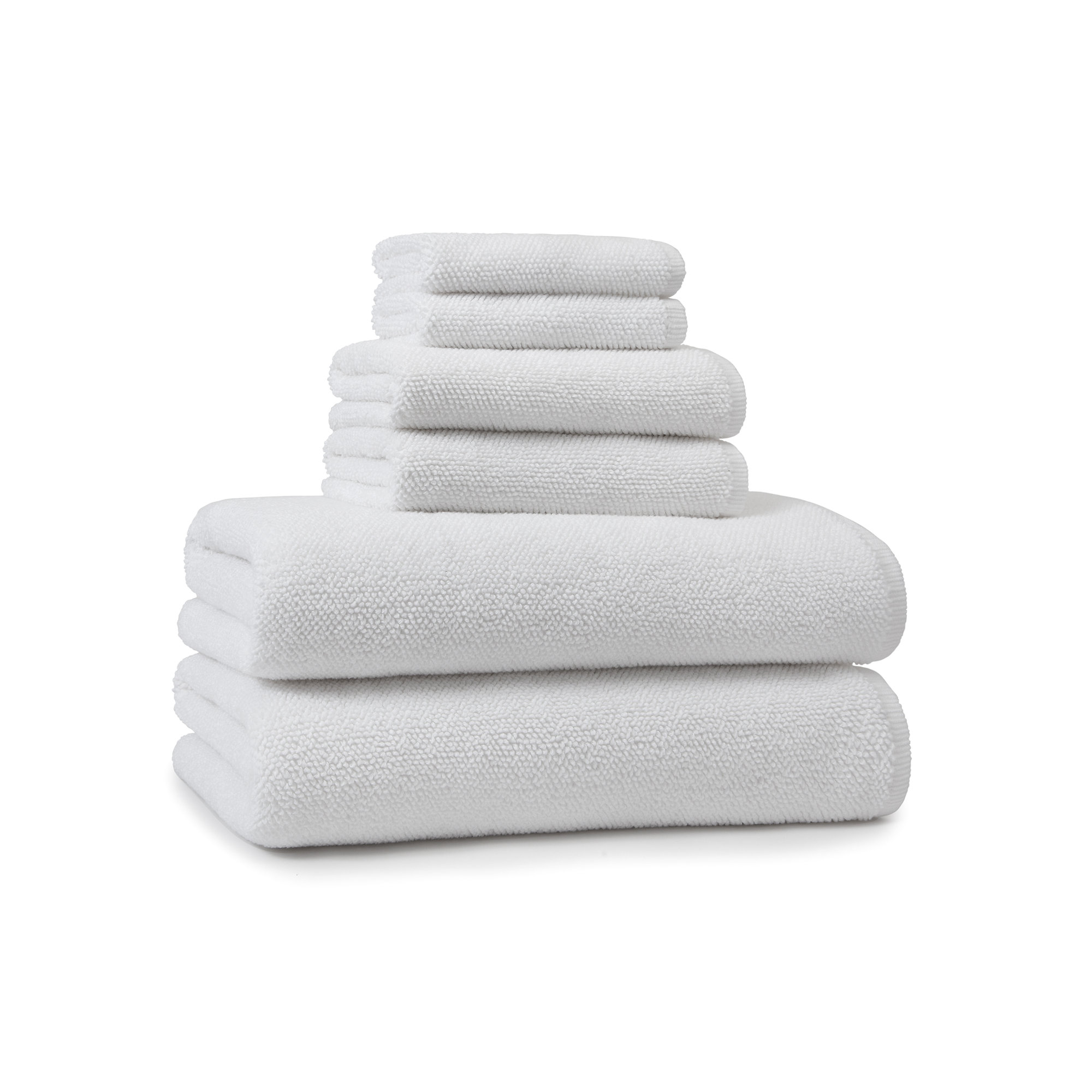 Rust Turkish Cotton Hand Towel, White
