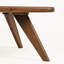 Table basse rectangulaire Petra en noyer massif - Table basse artisanale de style moderne du milieu du siècle, disponible en plusieurs dimensions.-987366267