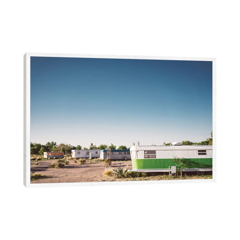 El Cosmico II by Bethany Young - Print on Canvas, White Framed, 66.04cm H x 101.6cm W x 3.81cm D
