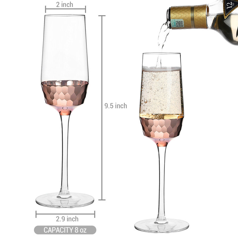 8 oz. Champagne Glass Flutes