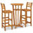 Alfredia 3 Piece Patio Dining Set Solid Wood Acacia-336746819-336746818