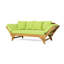 Lit de jour en bois avec fonction extensible et coussins décoratifs - l 64,27 po x H 27,77 po x P 30,93 po