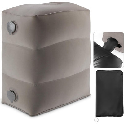 Coussin de repose-pieds gonflable pour le voyage, lit d'avion pour enfants, coussin réglable pour les jambes à 3 couches de hauteur